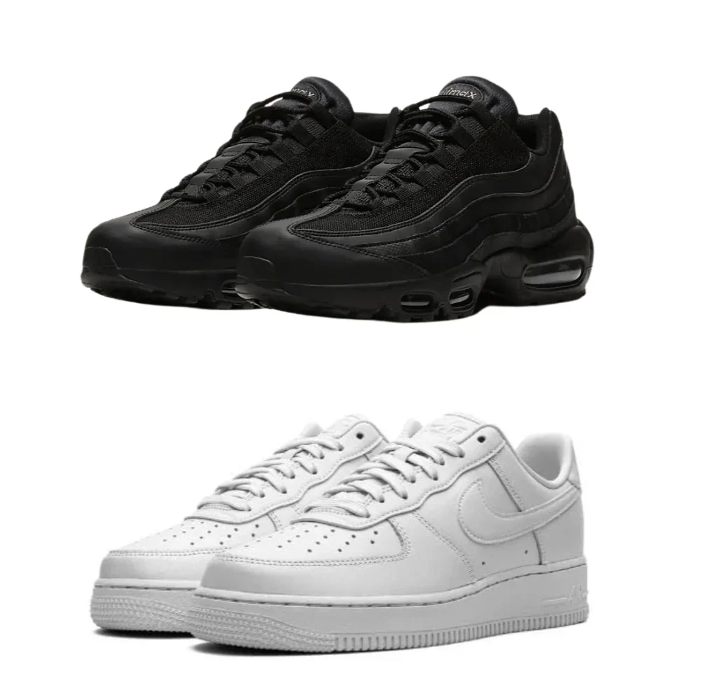 Nike AirMax 95 Essential “ Triple Black” x Airforce 1