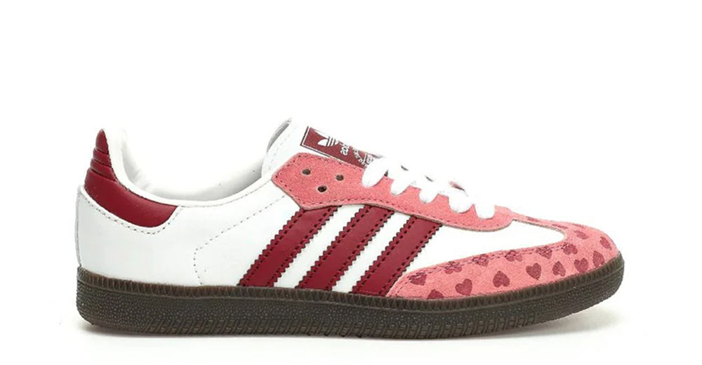 Adidas Samba White Pink Heart