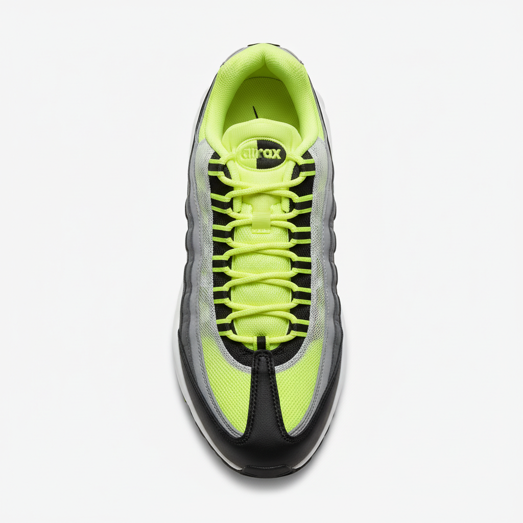 Nike Air Max 95 Neon Yellow Black top view
