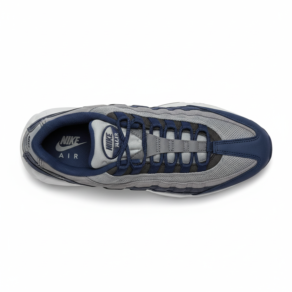 Nike Air Max 95 Navy Blue Grey top view