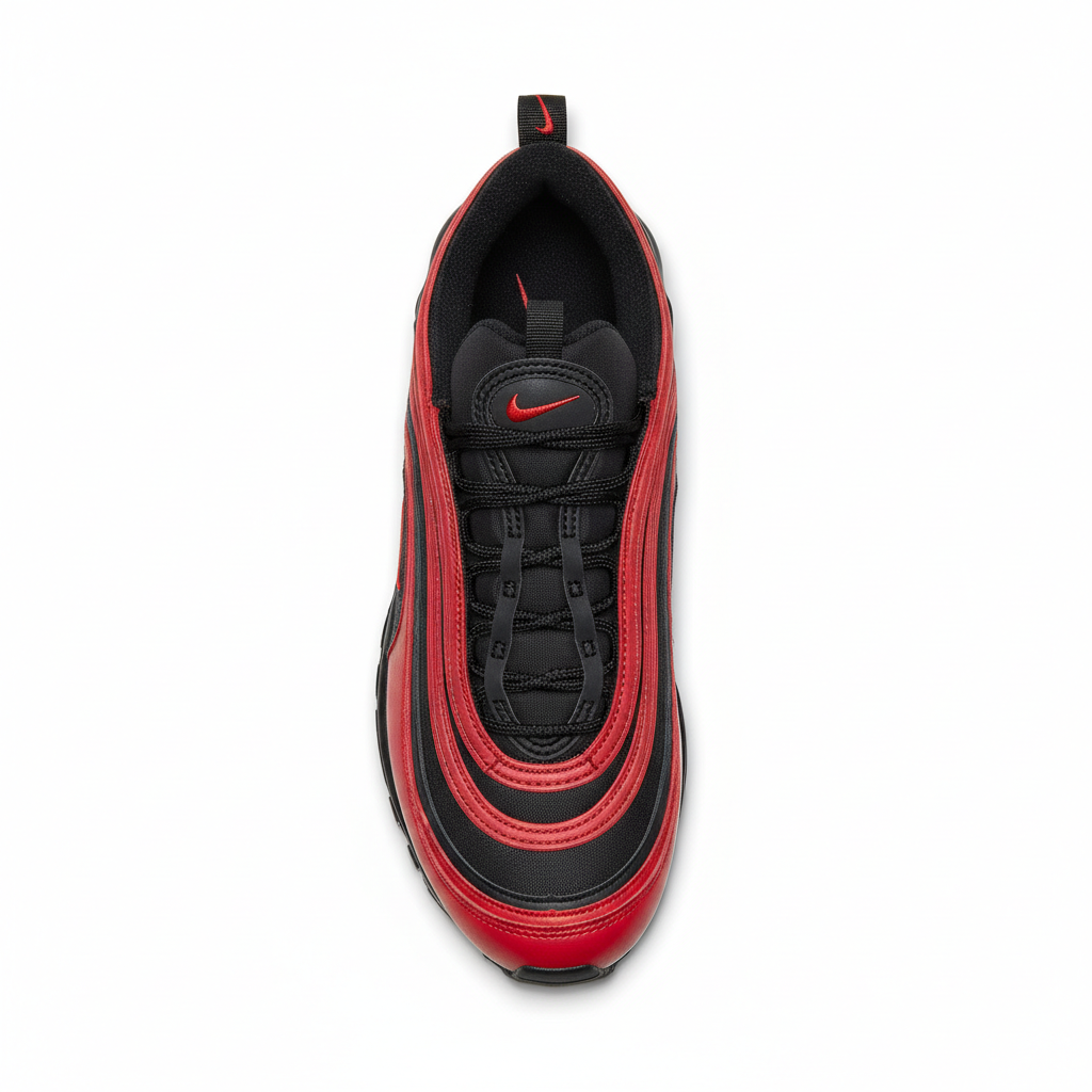 Nike Air Max 97 University Red Black top view
