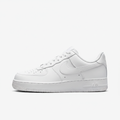 Nike Air Force 1 white sneaker side profile view