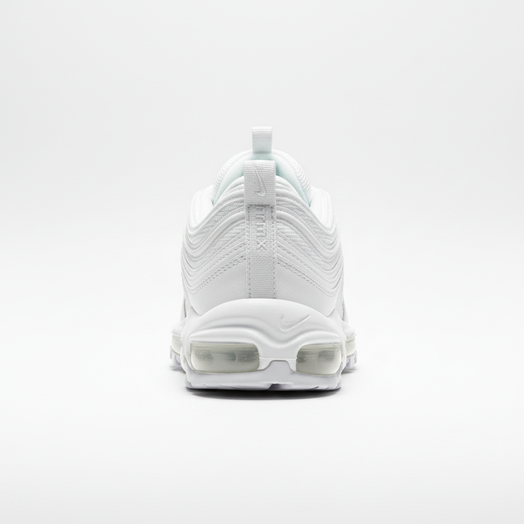 Nike Air Max 97 Triple White back view