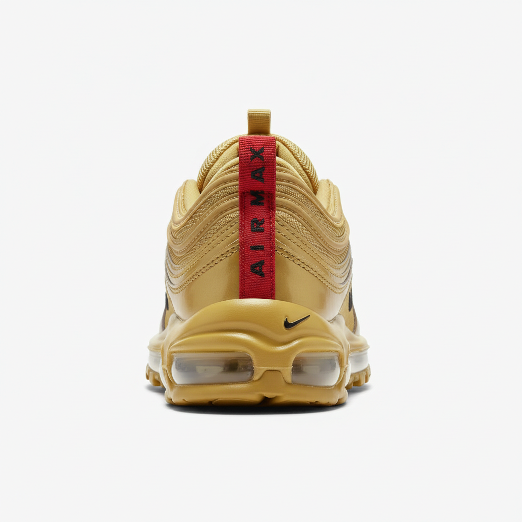 Nike Air Max 97 Gold back view